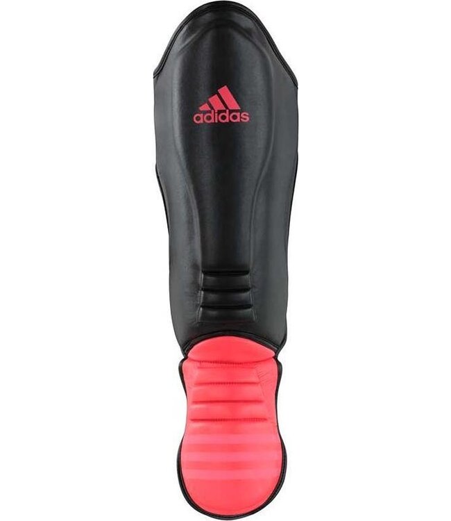 adidas Hybrid Super Pro Scheenbeschermer Zwart/Rood Extra Large