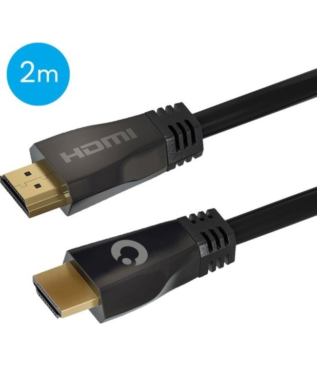 Auronic HDMI Ultra High Speed 2.1 Kabel - Ethernet - Male to Male Cable - Zwart - 2 meter