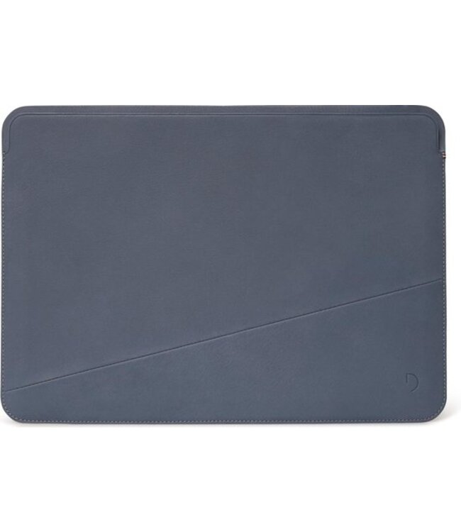 DECODED Frame Sleeve geschikt voor Macbook 13" | Full Grain Leer - Ash Blue