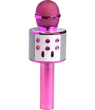 Denver Denver Karaoke Microfoon Bluetooth - Draadloos - Karaoke Set - Ingebouwde Speaker - AUX - MicroSD - KMS20 - Roze