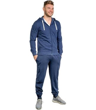 Merkloos Trainingspak heren - blauw - maat 3XL