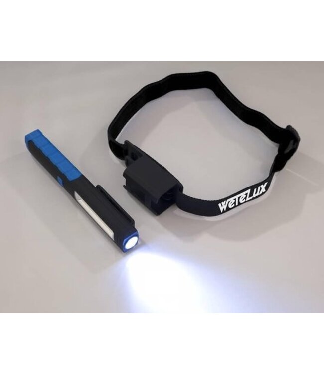 Wetelux Werklamp met hoofdband COB LEDs, 1W + 3W