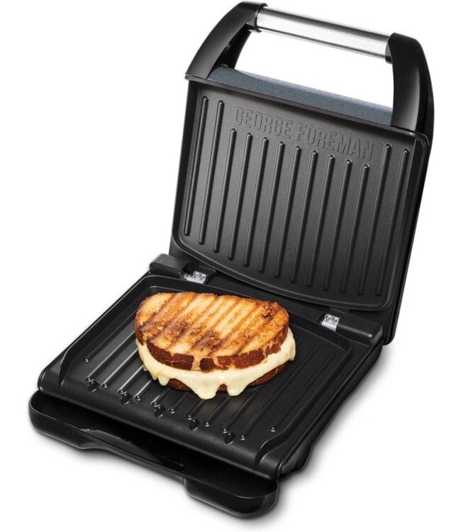 George Foreman Contact Grill - Tosti Ijzer - 28 x 17 cm - RVS - 250410-56