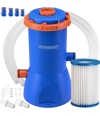 Monzana Monzana Zwembad Filterpomp MZP90 - 3800 L/u 90W Incl. Patroon - Blauw