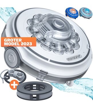 Monzana Monzana Zwembadrobot Poolboy600 – Draadloos met Batterij – Wit