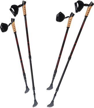 Sportana Nordic Walking Stokken – Telescopisch 2 Paar – Rood