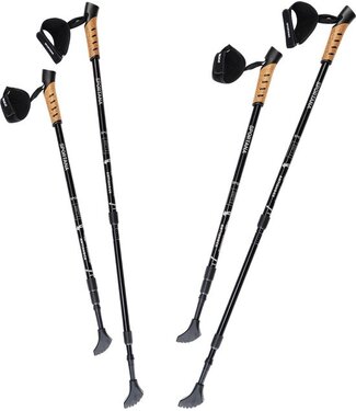 Sportana Nordic Walking Stokken – Telescopisch – 2 Paar – Grijs