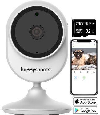 ProTrue 1080p Huisdiercamera met App - Hondencamera - Huisdier Camera - Pet Camera Wifi Binnen- voor Hond / Katten / Dieren