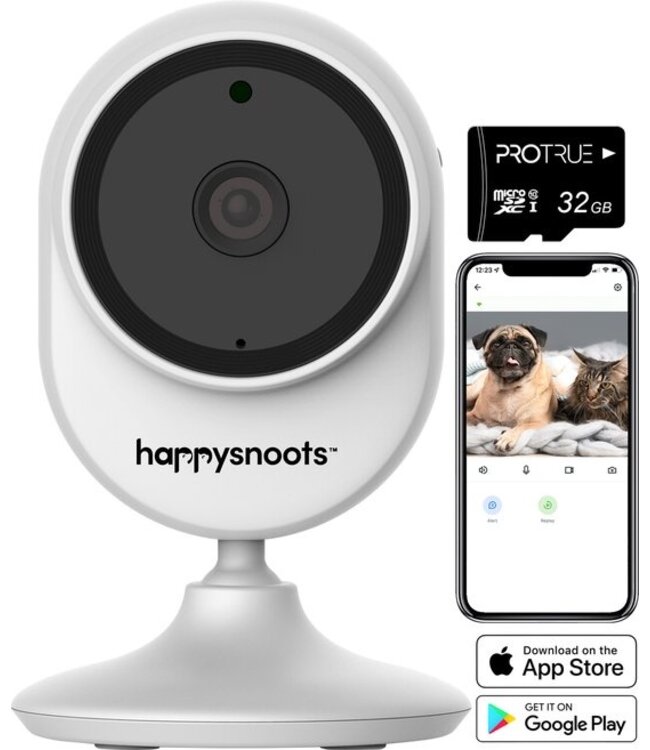 1080p Huisdiercamera met App - Hondencamera - Huisdier Camera - Pet Camera Wifi Binnen- voor Hond / Katten / Dieren