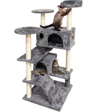 Happysnoots Happysnoots Krabpaal voor Katten - 50x50x130cm - Kattenboom voor Grote Katten - Cat Tower