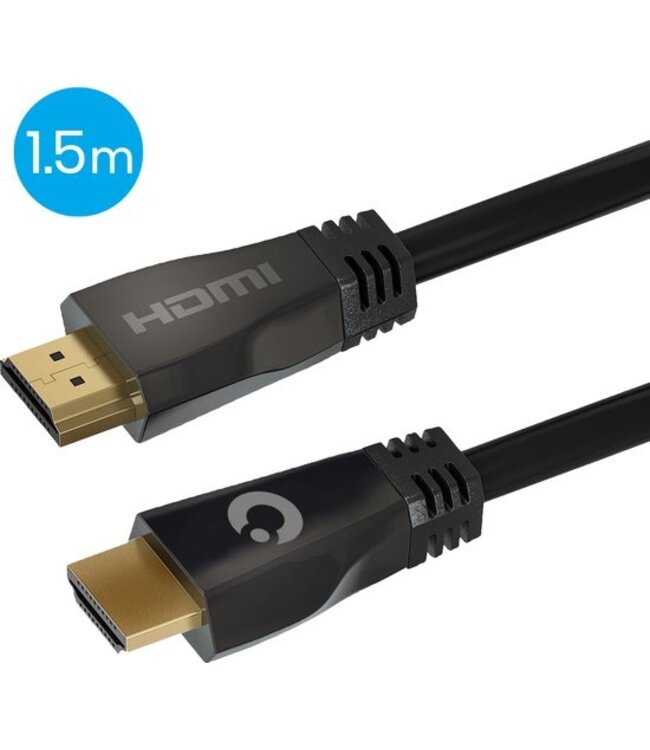 Auronic HDMI Ultra High Speed 2.1 Kabel - Ethernet - Male to Male Cable - Zwart - 1.5 meter