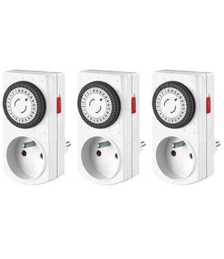 Perel Perel Set Met 3 Mini 24 U-Timers - Penaarde (E305Dm)