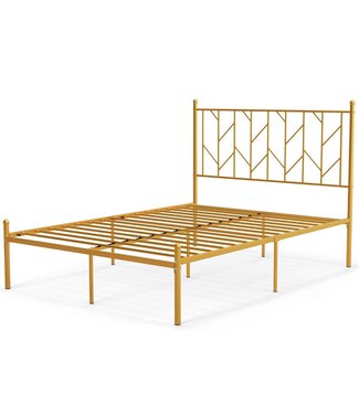 Coast Coast Metalen Platformbedframe - 197 x 141 x113cm - Goud