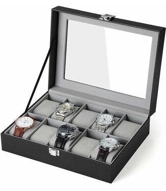 Hoout Hoout Horlogedoos/ opbergbox - voor 10 horloges