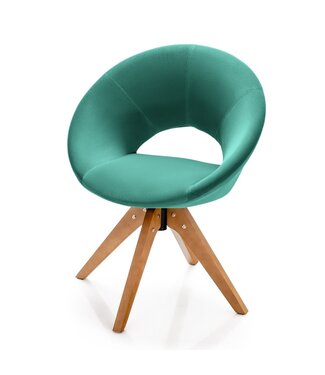 Coast Coast Stoel Retrodesign - Gestoffeerd - Max. 150 kg - Groen