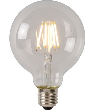 Lucide Lucide G95 Filament lamp - Ø 9,5 cm - LED Dimb. - E27 - 1x5W 2700K - Transparant