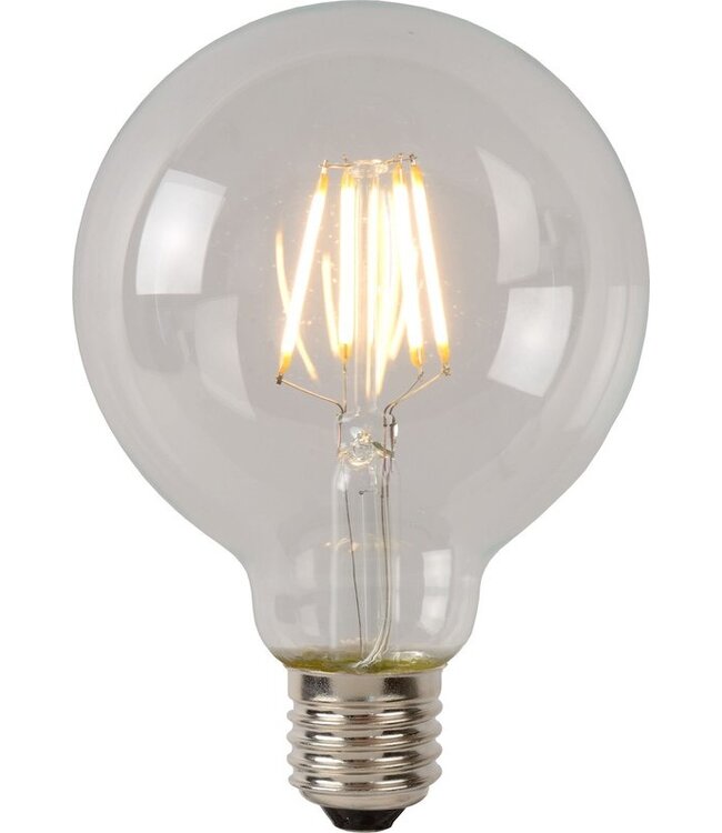 Lucide G95 Filament lamp - Ø 9,5 cm - LED Dimb. - E27 - 1x5W 2700K - Transparant