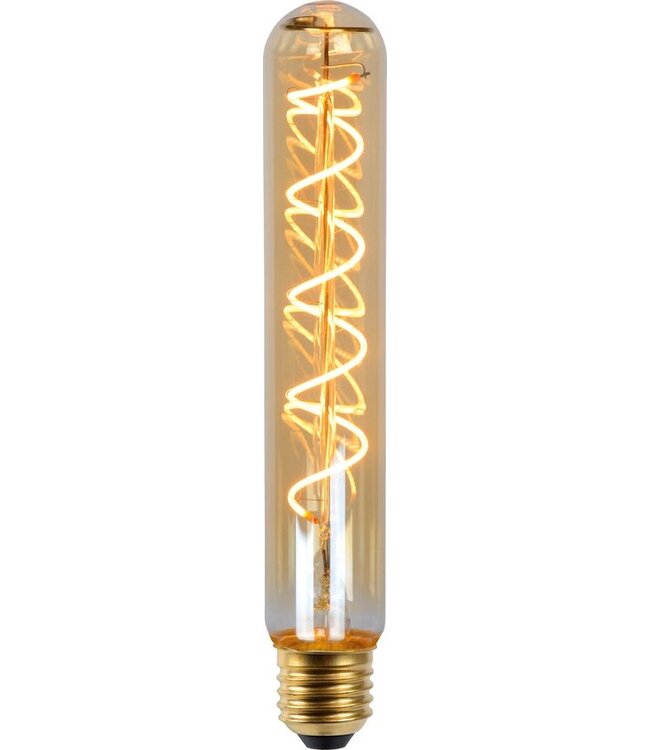 Lucide T32 - Filament lamp - Ø 3,2 cm - LED Dimb. - E27 - 1x4,9W 2200K - Amber