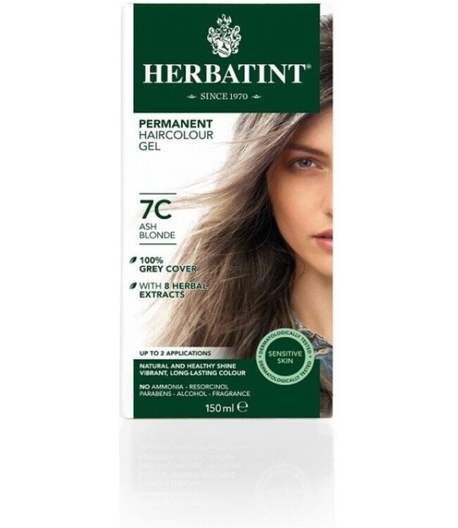 Herbatint 7C As Blond - Haarverf - Permanente vegan haarkleuring - 8 plantenextracten - 150 ml