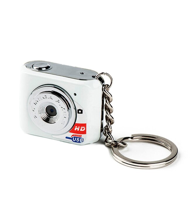 Camo - Draagbare mini camera recorder met microfoon - Sleutelhanger - 32 GB ondersteuning - Wit