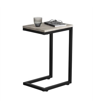 SoBuy SoBuy FBT44-HG Bijzettafel - Metalen Standaard - 30x60x40 cm -Grijs