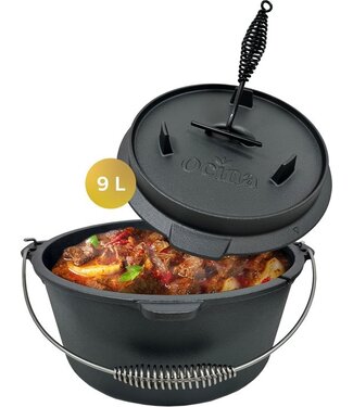 Foumt Ocina Dutch Oven – Braadpan Inductie - Gietijzer – 9 Liter – 31 cm