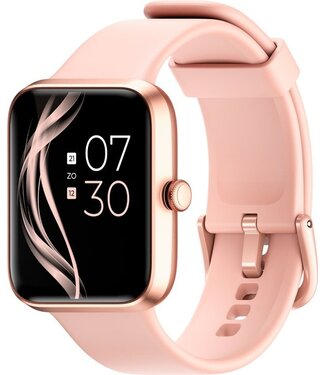 Lunis Lunis Smartwatch Dames & Heren Rosé Goud / Roze - Apple & Android - Touchscreen