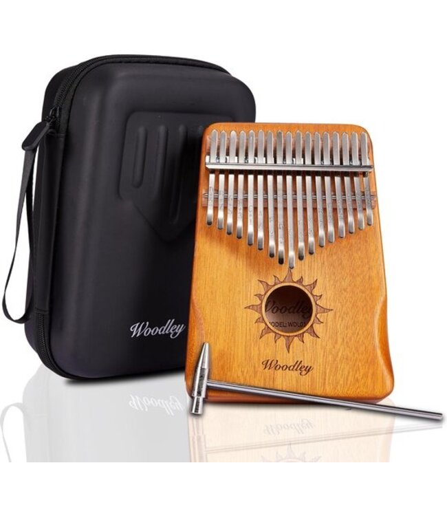 Kalimba set - 17 tonen - Duimpiano - Muziekinstrument - Bamboehout - Inclusief waterdichte opbergcase