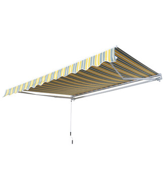 Sunny Sunny Luifel handslinger knikarmluifel zonwering balkon aluminium 2,95 x 2,5 m 2 kleuren