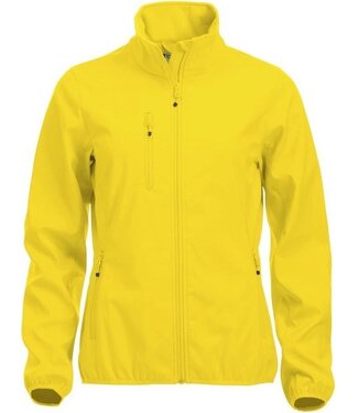 Clique Clique Basic Softshell Jas Dames Lemon maat XS