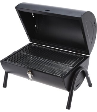 BBQ Collection Houtskoolbarbecue - Cilindervorm - Tafelmodel - Mat Zwart