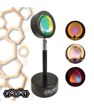 Foumt Foumt Sunset lamp Sun - Projector - Sunset projector lamp - Zonsondergang lamp - Zwart