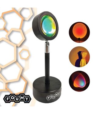 Foumt Foumt Sunset lamp Sunset Red - Projector - Sunset projector lamp - Zonsondergang lamp - Zwart