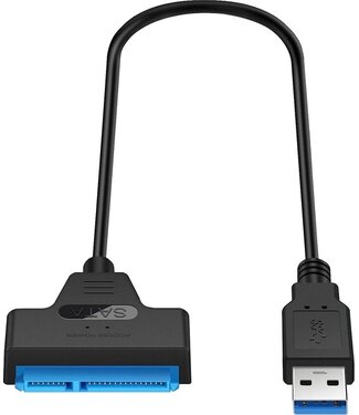 Garpex Garpex® USB 3.0 naar SATA Adapter - Datakabel voor harde schijven - SATA 7+15 22 Pin Kabel