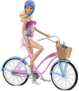 Barbie Barbie Pop met fiets - Pop