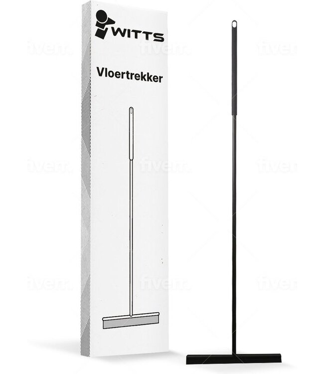 WITTS Luxe Vloerwisser - RVS - Vloertrekker - Vloertrekker met Steel - Vloerwisser Badkamer