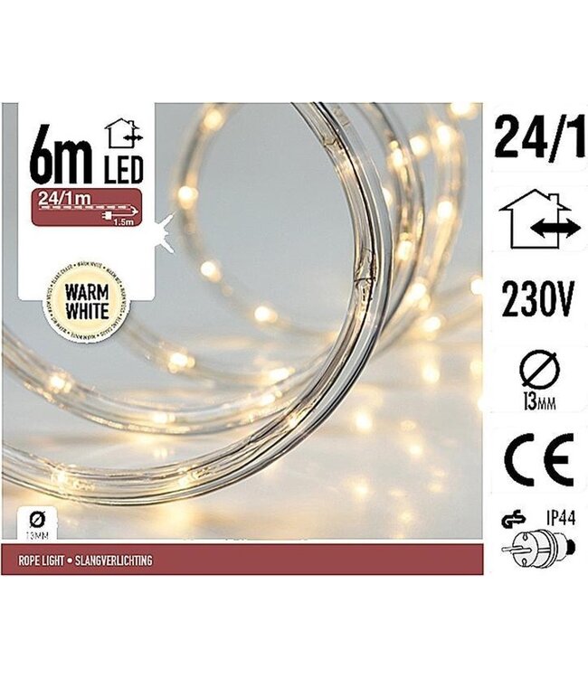 DecorativeLighting LED Lichtslang - 6 meter - warm wit