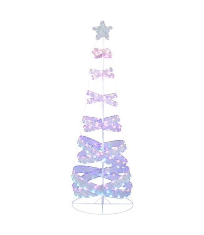 Coast Verlichte Kerstboom - Binnen & Buiten - 341 LED - Kleurrijk - 70 x 70 x 210 cm