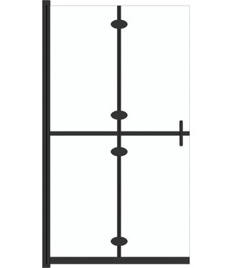 vidaXL vidaXL-Inloopdouchewand-inklapbaar-70x190-cm-ESG-glas-transparant