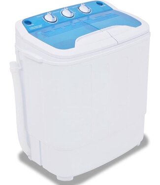 vidaXL vidaXL Mini wasmachine met dubbele trommel 5.6 kg