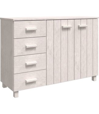 vidaXL vidaXL - Dressoir - HAMAR - 113x40x80 - cm - massief - grenenhout - wit