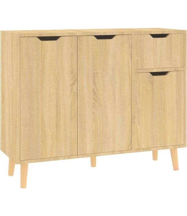 vidaXL-Dressoir-90x30x72-cm-bewerkt-hout-sonoma-eikenkleurig