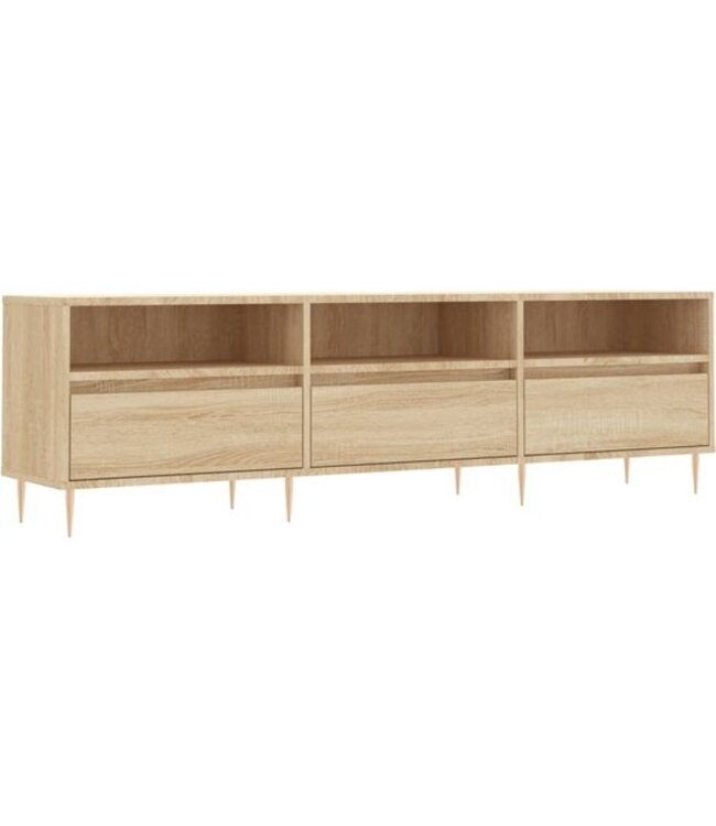 vidaXL-Tv-meubel-150x30x44,5-cm-bewerkt-hout-sonoma-eikenkleurig