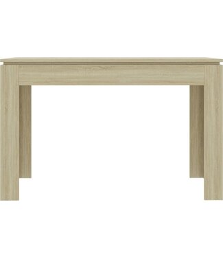 vidaXL vidaXL - Eettafel - 120x60x76 - cm - bewerkt - hout - sonoma - eikenkleurig