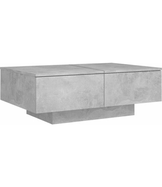 vidaXL - Salontafel - 90x60x31 - cm - spaanplaat - betongrijs