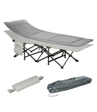 Outsunny Outsunny opklapbaar campingbed 188 cm x 64,5 cm x 53 cm