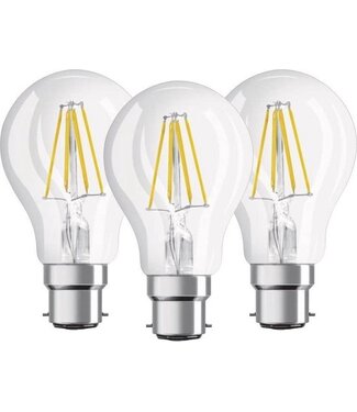 Osram Osram 3 gloeilampen - LED - B22d Fitting - 806 Lumen - Retrolook