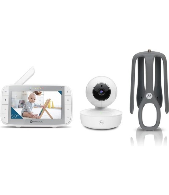 Motorola Nursery Babyfoon met Camera - VM55 - 5-inch Kleurendisplay - Draadloos - Infrarood Nachtzicht - Kantelende Camera - Terugspreekfunctie