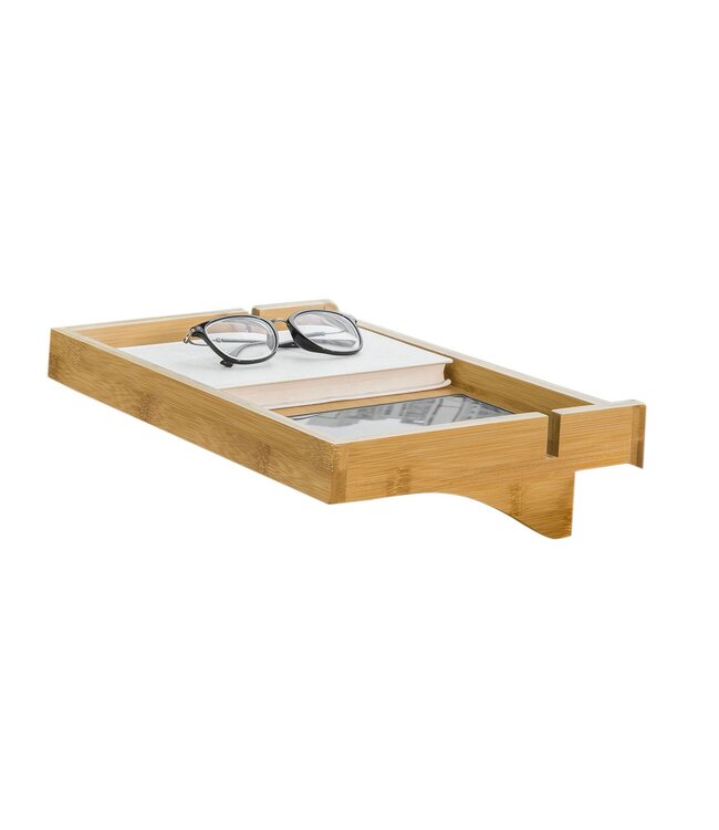 SoBuy Bedplank klembevestiging - Max. 2,5 kg - 36 x 25 x 9 cm - Hout