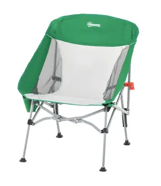 Outsunny Outsunny Camping stoel - Opklapstoel - Max. 150KG - Groen/Zilver